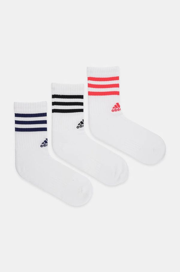 adidas Nogavice adidas Essentials 3-pack bela barva, JC8839