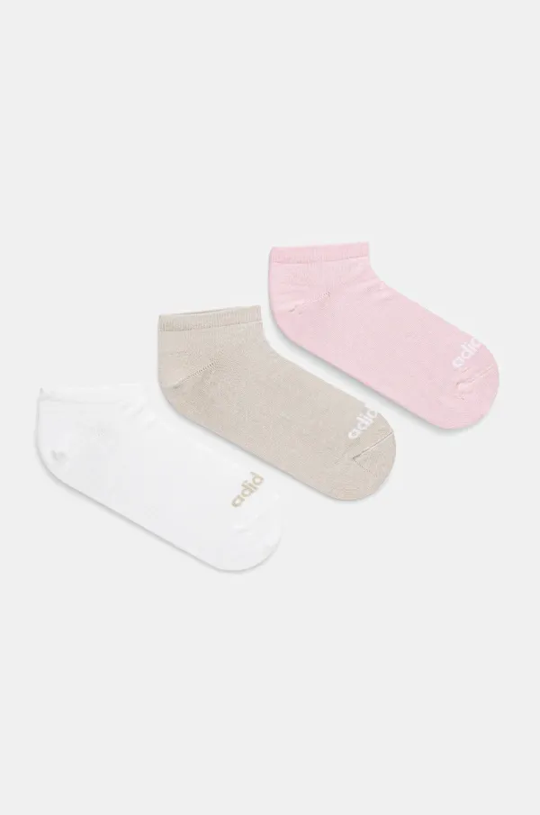 adidas Nogavice adidas Essentials 3-pack bela barva, JG3699