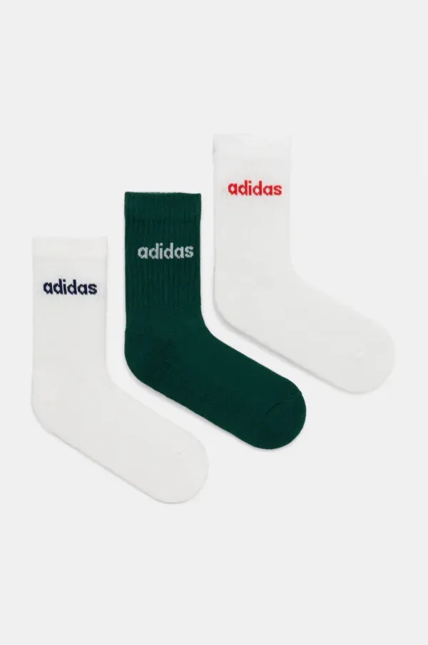 adidas Nogavice adidas Essentials 3-pack zelena barva, JG3697