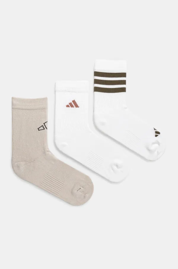 adidas Nogavice adidas LOGO PACK 3PP 3-pack bela barva, JD5830
