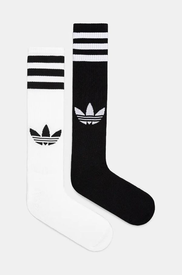 adidas Originals Nogavice adidas Originals 2-pack bela barva, IW8610