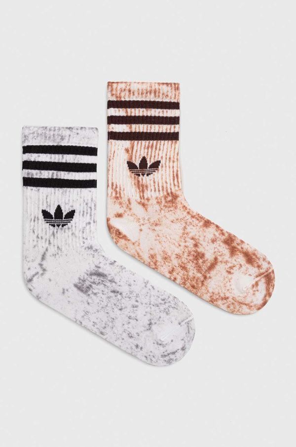 adidas Originals Nogavice adidas Originals 2-pack siva barva