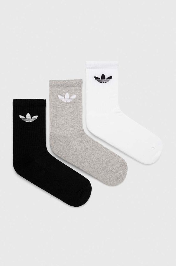 adidas Originals Nogavice adidas Originals 3-pack bela barva