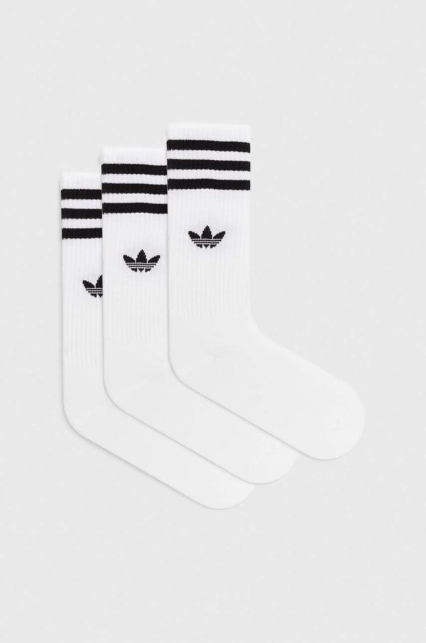 adidas Originals Nogavice adidas Originals 3-pack bela barva IJ0734