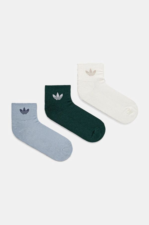 adidas Originals Nogavice adidas Originals 3-pack bela barva, JI9494