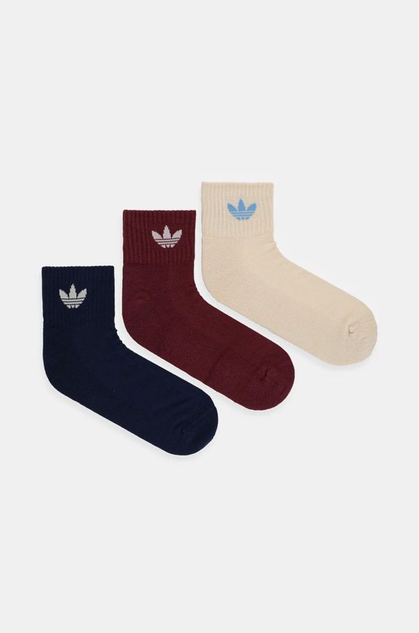 adidas Originals Nogavice adidas Originals 3-pack bordo barva, IX5239