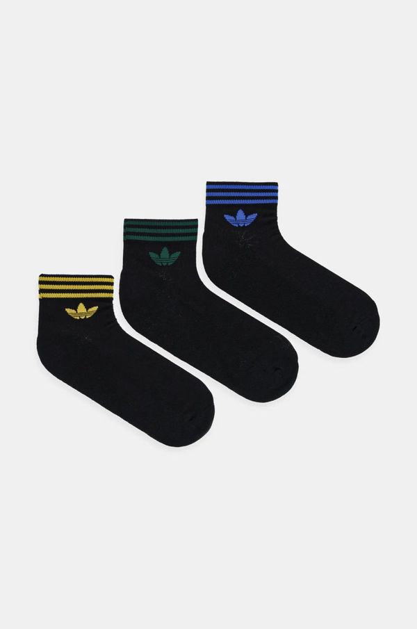 adidas Originals Nogavice adidas Originals 3-pack črna barva, JI9488