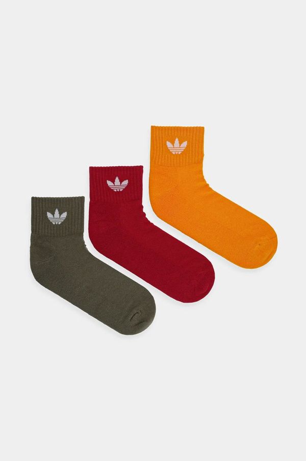 adidas Originals Nogavice adidas Originals 3-pack oranžna barva, IX5240