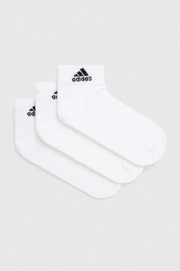 adidas Nogavice adidas Performance 3-pack bela barva