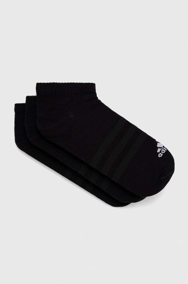 adidas Nogavice adidas Performance 3-pack črna barva