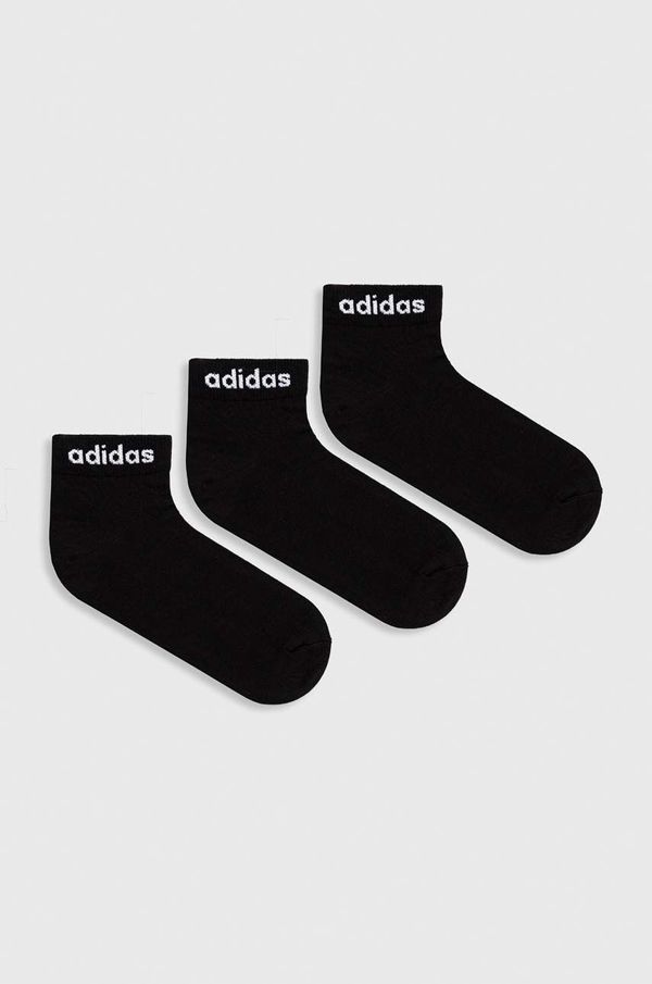 adidas Nogavice adidas Performance 3-pack črna barva