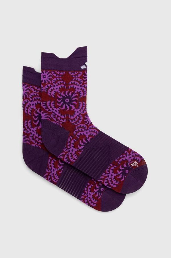 adidas Performance Nogavice adidas Performance x FARM Rio ženske, vijolična barva, JE0415