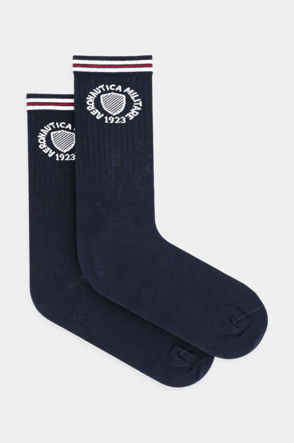 Aeronautica Militare Nogavice Aeronautica Militare moške, mornarsko modra barva, CZ015DL561