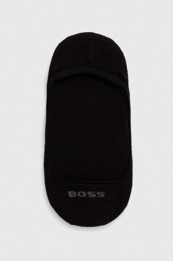 Boss Nogavice BOSS 2-pack ženski, črna barva