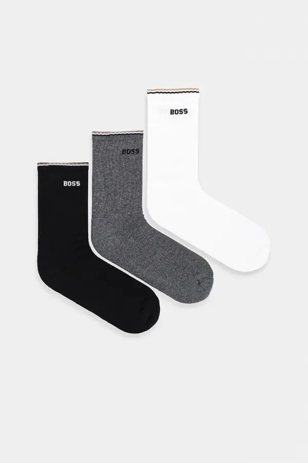 BOSS Nogavice BOSS 3-pack 3P QS Rib Stripe CC