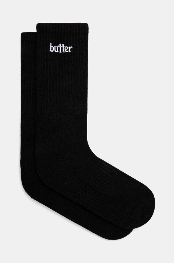 Butter Goods Nogavice Butter Goods Basic Socks moške, črna barva, BG243910