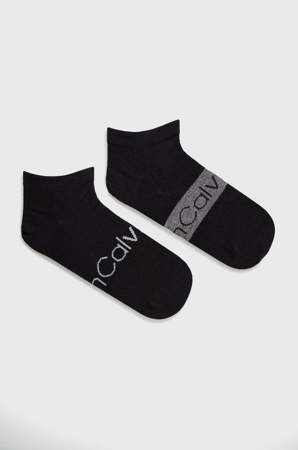 Calvin Klein Nogavice Calvin Klein (2-pack) moške, črna barva 701218712