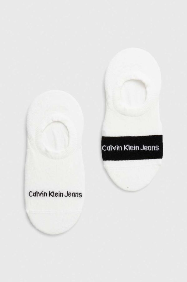 Calvin Klein Jeans Nogavice Calvin Klein Jeans 2-pack ženski, črna barva