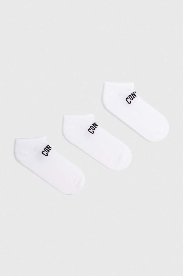 Converse Nogavice Converse 3-pack bela barva, E1268W