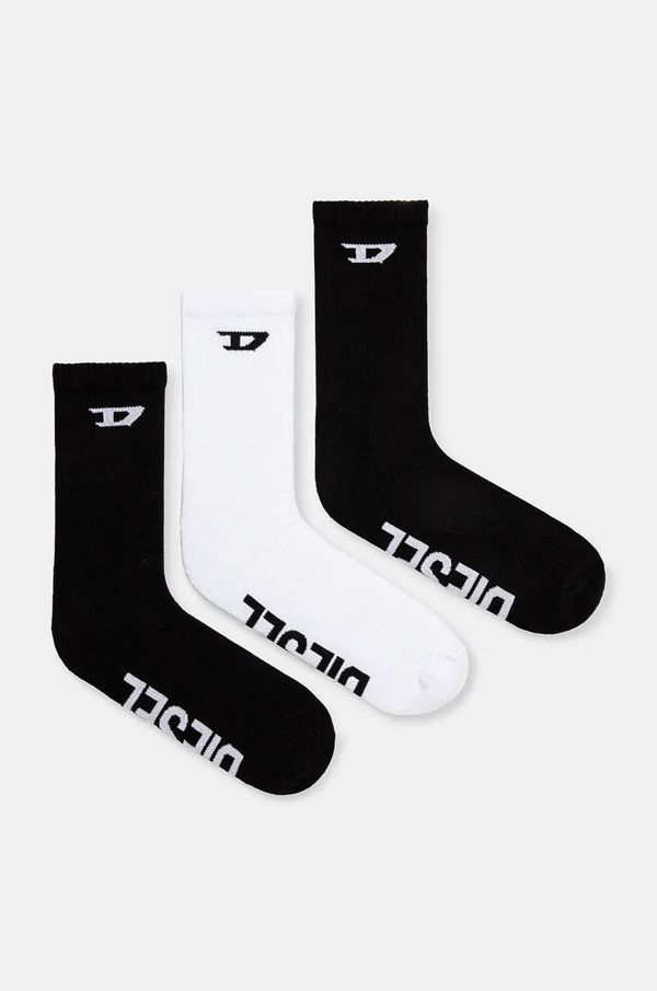 Diesel Nogavice Diesel SKM-D-CREW-SPORT-SOCKS 3-pack moške, A15406.0LKBJ