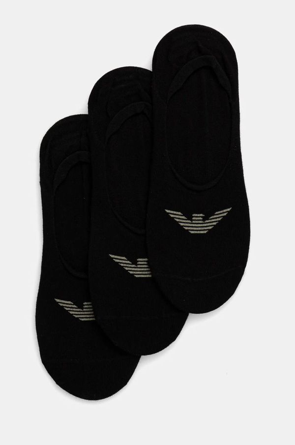 Emporio Armani Underwear Nogavice Emporio Armani Underwear moške, črna barva, EM000548 AF12271