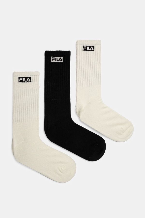 Fila Nogavice Fila 3-pack moške, bež barva, F5601