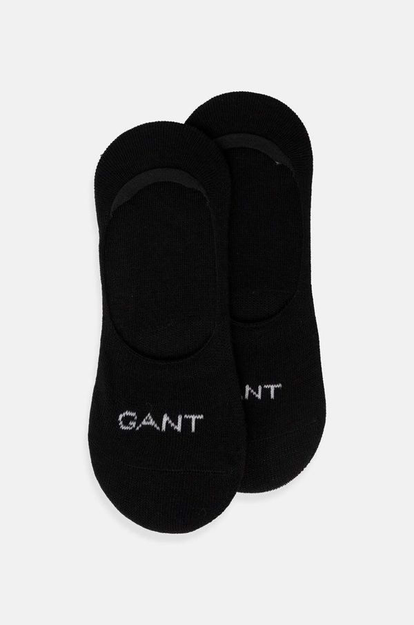 Gant Nogavice Gant 2-pack ženske, črna barva, 4960195