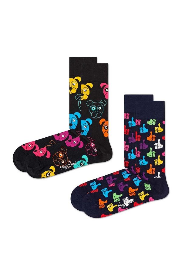 Happy Socks Nogavice Happy Socks 2-pack moške