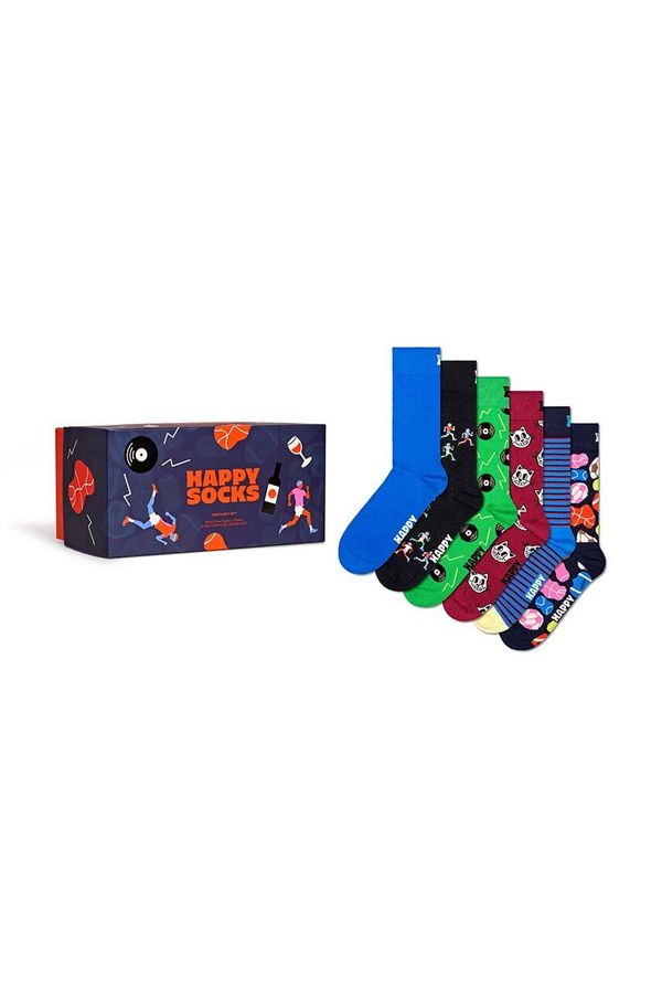 Happy Socks Nogavice Happy Socks 7-Pack 7 Days Gift Set P001726