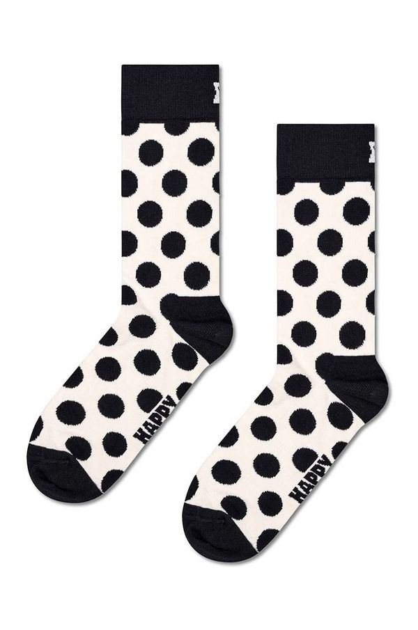 Happy Socks Nogavice Happy Socks Big Dot Sock bela barva, P001587