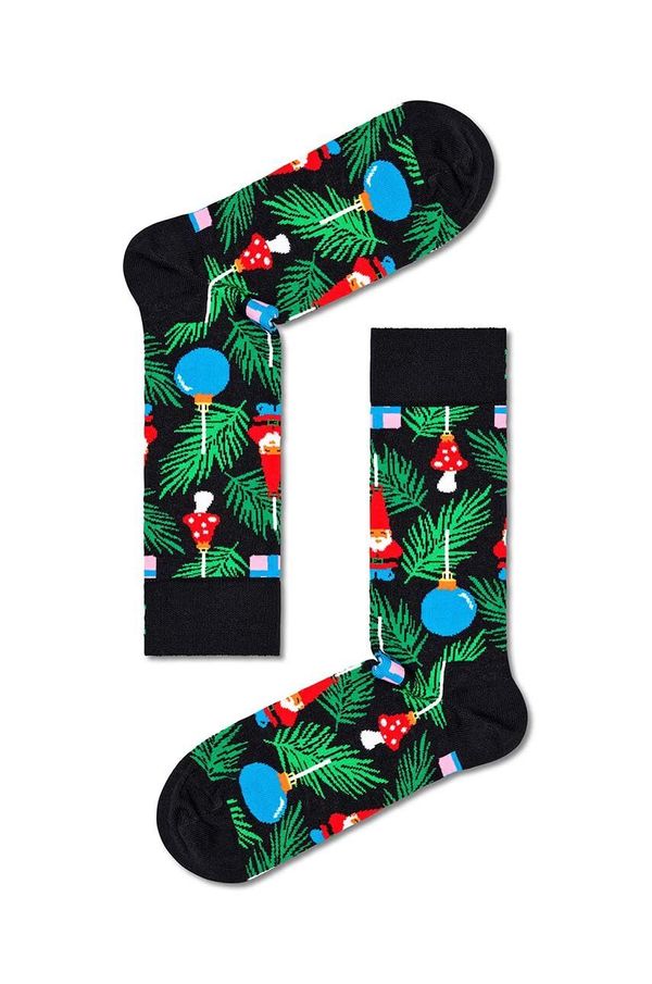 Happy Socks Nogavice Happy Socks Christmas Tree Decoration Sock črna barva