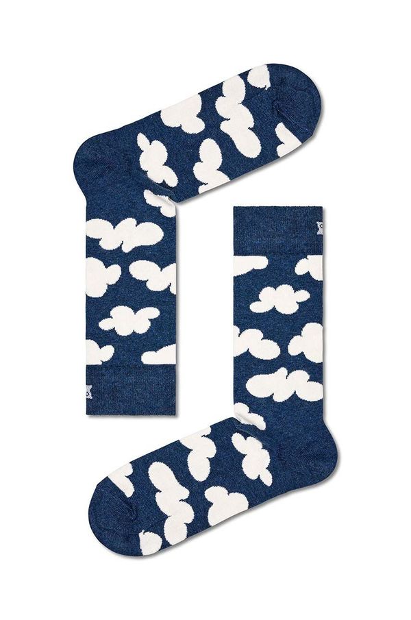 Happy Socks Nogavice Happy Socks Cloudy Sock mornarsko modra barva