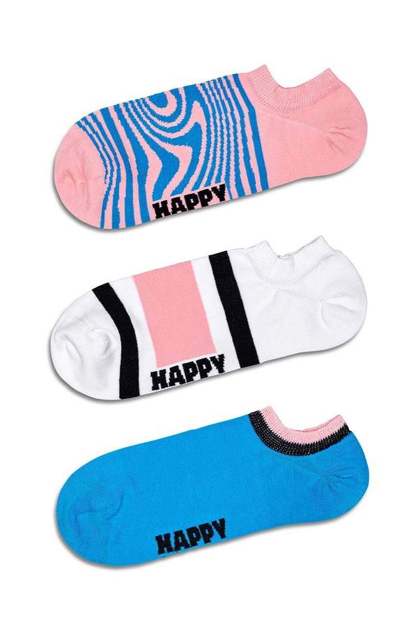 Happy Socks Nogavice Happy Socks Dizzy No Show Socks 3-pack