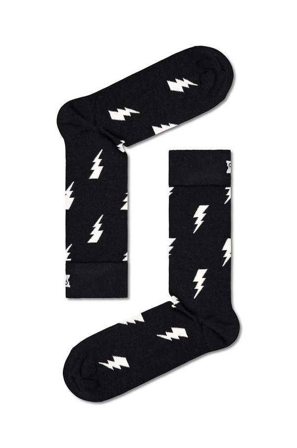 Happy Socks Nogavice Happy Socks Flash Sock črna barva