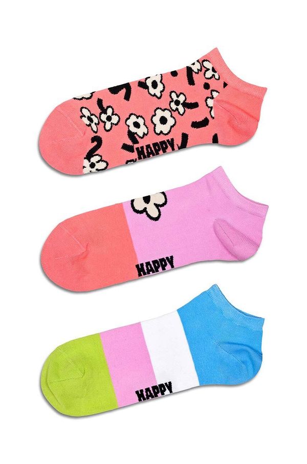 Happy Socks Nogavice Happy Socks Flower Low Socks 3-pack