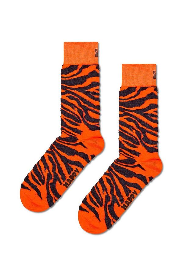 Happy Socks Nogavice Happy Socks Fluffy Zebra Sock oranžna barva, P001305