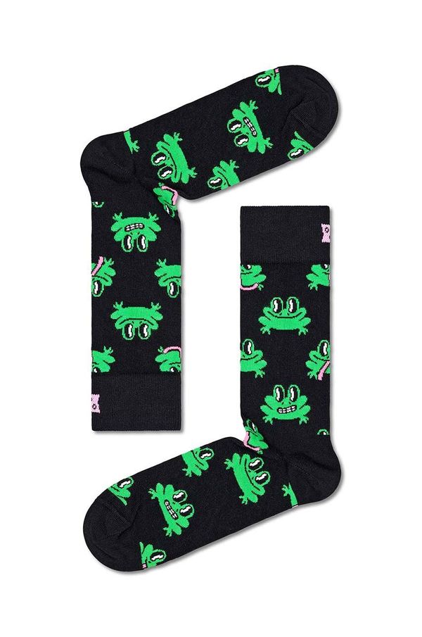 Happy Socks Nogavice Happy Socks Frog Sock črna barva