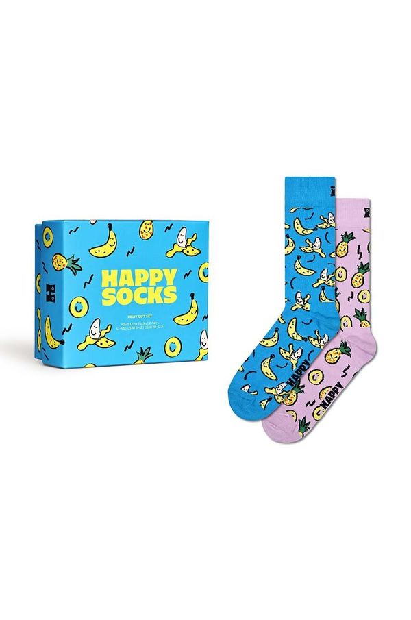 Happy Socks Nogavice Happy Socks Gift Box Fruits Socks 2-pack