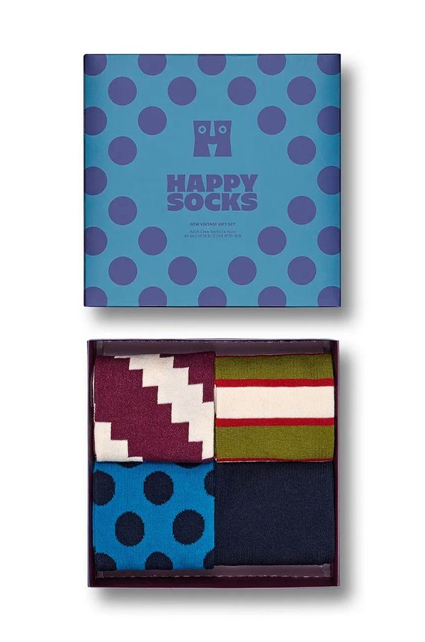 Happy Socks Nogavice Happy Socks GIFTBOX 4-pack P001815