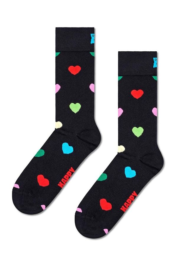 Happy Socks Nogavice Happy Socks Heart Sock črna barva, P001521