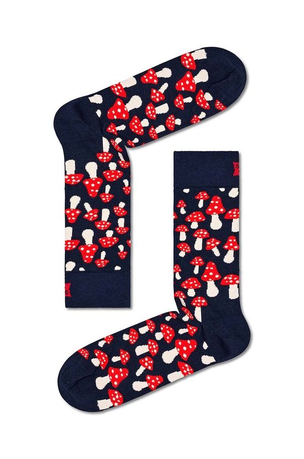 Happy Socks Nogavice Happy Socks Mushroom Sock mornarsko modra barva