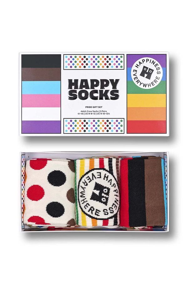 Happy Socks Nogavice Happy Socks Pride Socks 3-pack