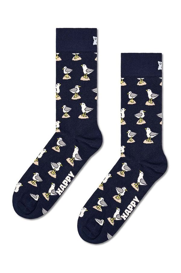 Happy Socks Nogavice Happy Socks Seagull Sock mornarsko modra barva