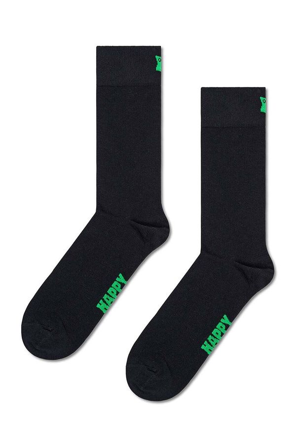 Happy Socks Nogavice Happy Socks Solid črna barva