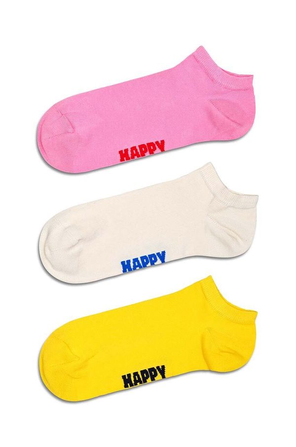 Happy Socks Nogavice Happy Socks Solid Low Socks 3-pack