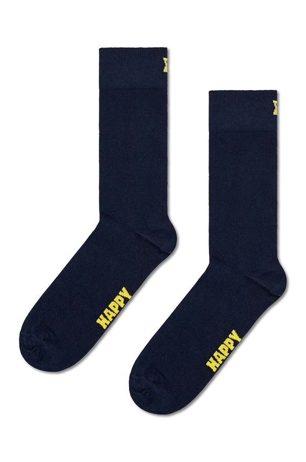 Happy Socks Nogavice Happy Socks Solid Sock mornarsko modra barva