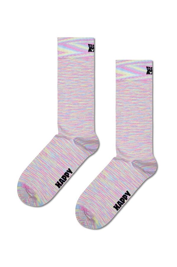 Happy Socks Nogavice Happy Socks Solid Space Sock roza barva, P001864