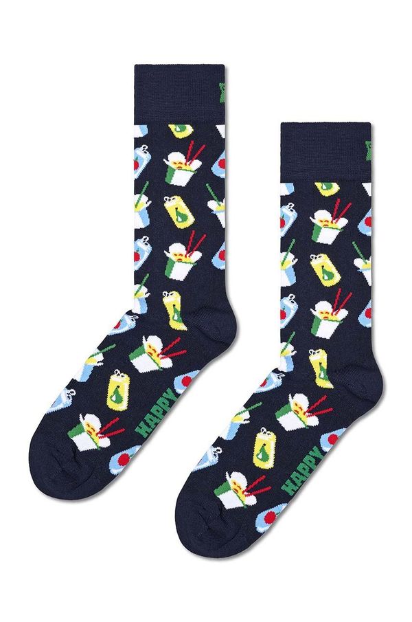 Happy Socks Nogavice Happy Socks Take Away Sock mornarsko modra barva