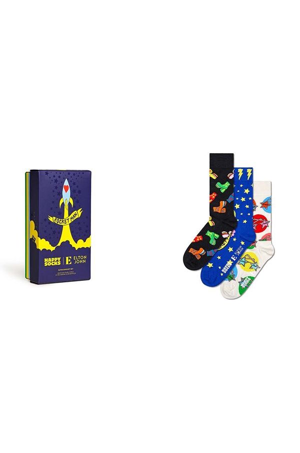 Happy Socks Nogavice Happy Socks x Elton John Gift Set Gift Box