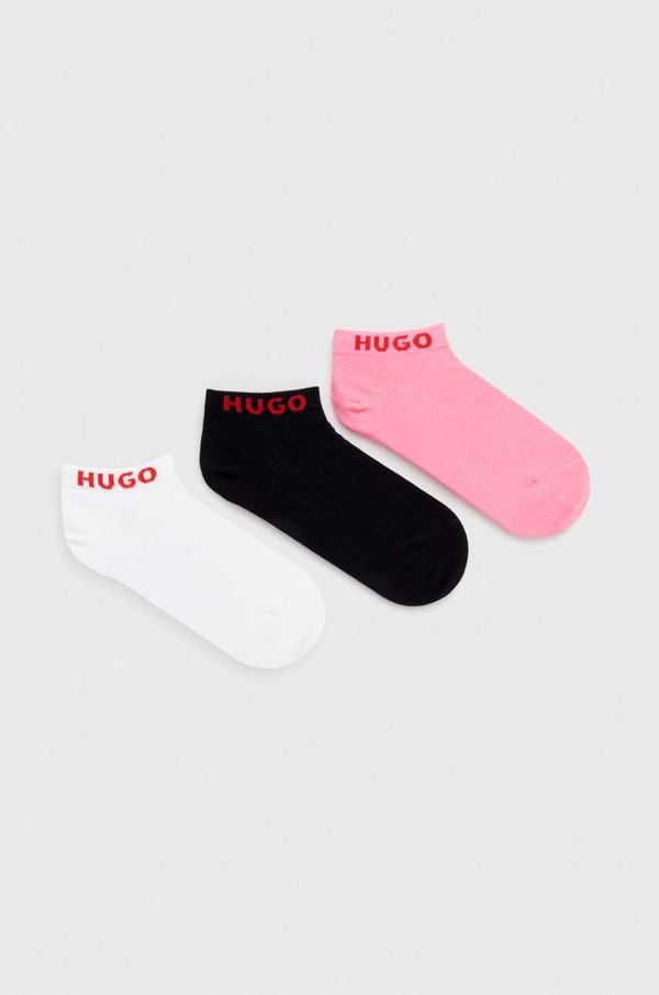 Hugo Nogavice HUGO 3-pack ženski